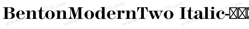 BentonModernTwo Italic字体转换